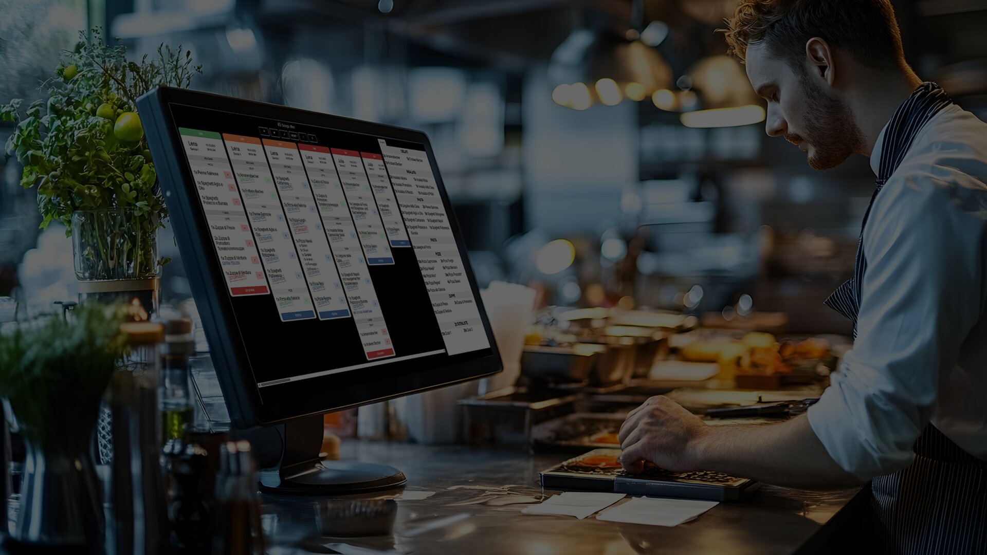 Digitalmonitor: Küchenmonitor für das Speedy Kassensystem