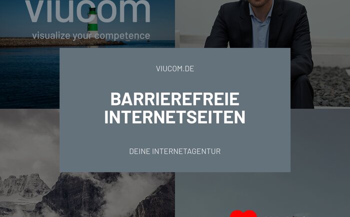 Barrierefreie Internetseiten - Viucom Internetagentur | © Viucom Internetagentur in Freilassing bei Salzburg Barrierefreie Internetseiten - Viucom Internetagentur | © Viucom Internetagentur in Freilassing bei Salzburg
