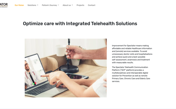 Spectator Healthcare Website Relaunch | © Viucom Digitalagentur in Freilassing bei Salzburg