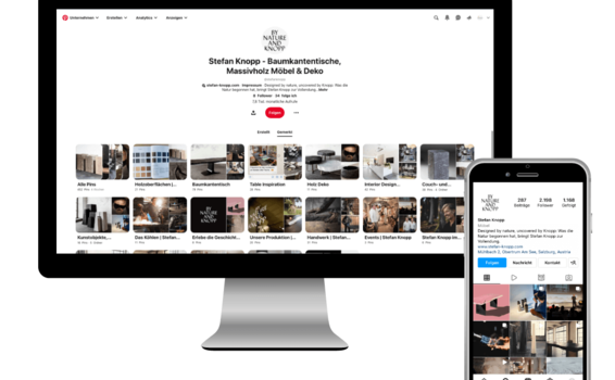 Stefan Knopp, Social-Media-Auftritt und Pinterest-Profil