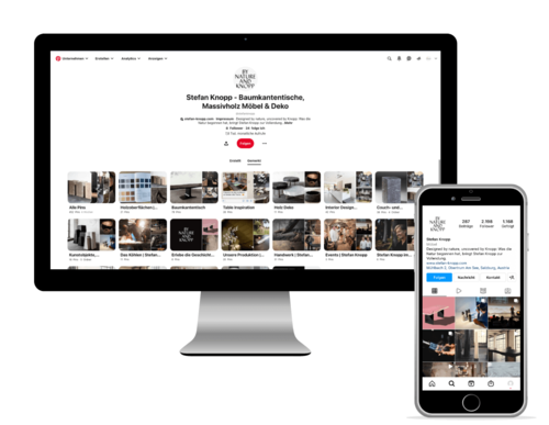 Stefan Knopp, Social-Media-Auftritt und Pinterest-Profil