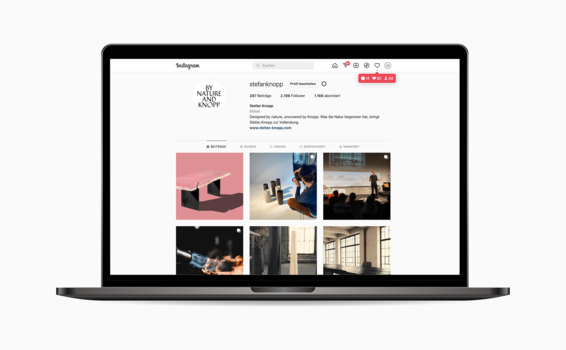 Stefan Knopp, Social-Media-Auftritt und Pinterest-Profil