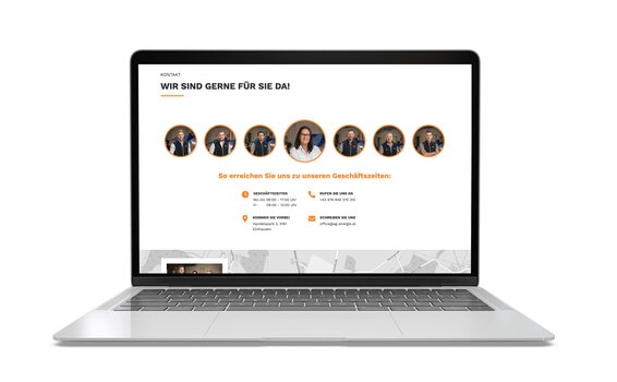  A+G Energie GmbH, Website Relaunch, Kontakt