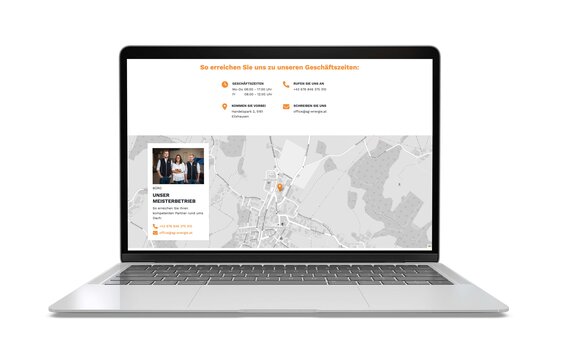  A+G Energie GmbH, Website Relaunch, Kontakt