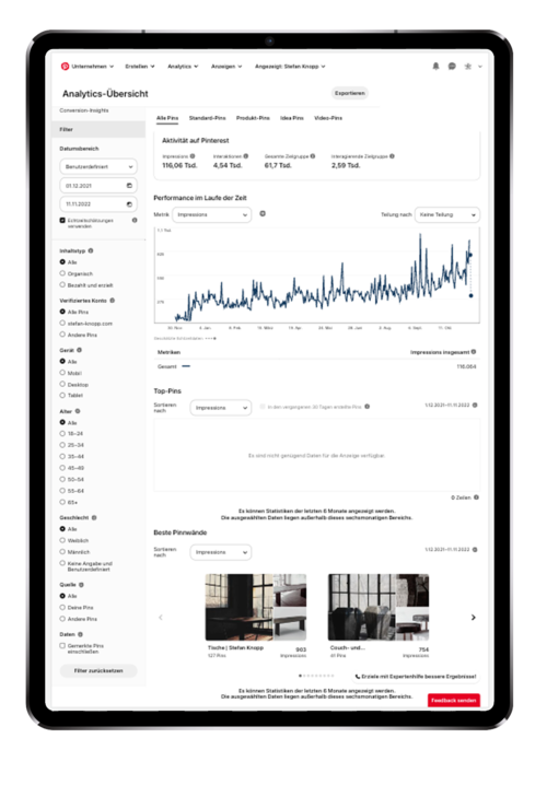 Pinterest für Unternehmen. Viucom Digitalagentur in Freilassing bei Salzburg im Berchtesgadener Land.