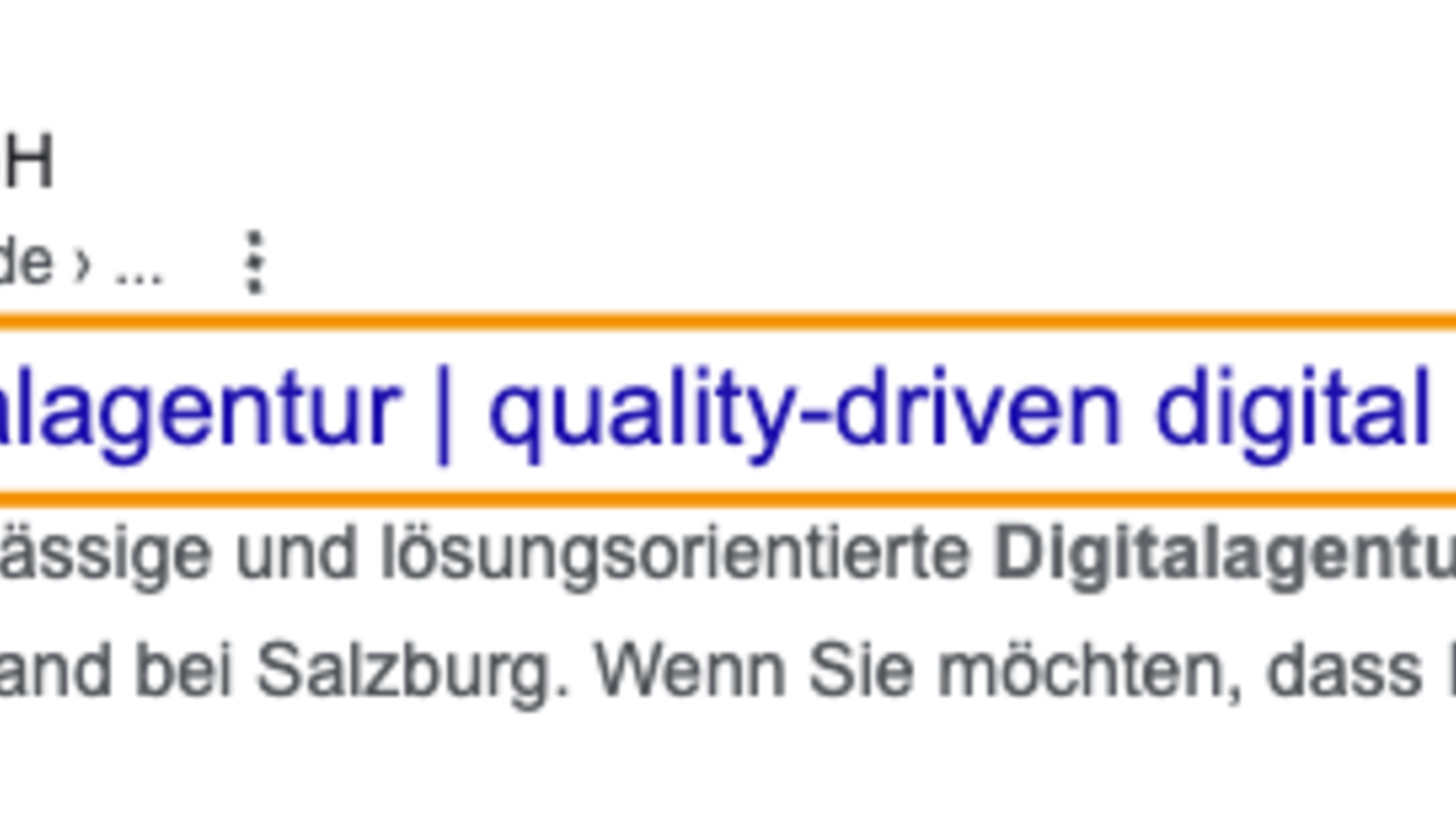 Title Tag & Meta Description