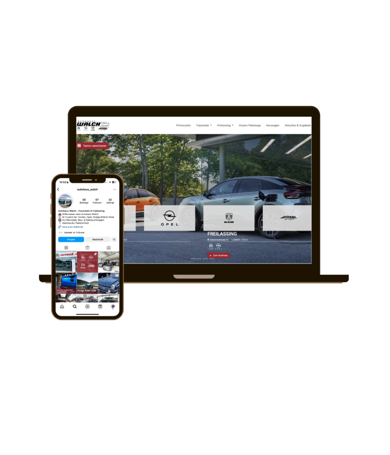 Website Relaunch, Autohaus Walch