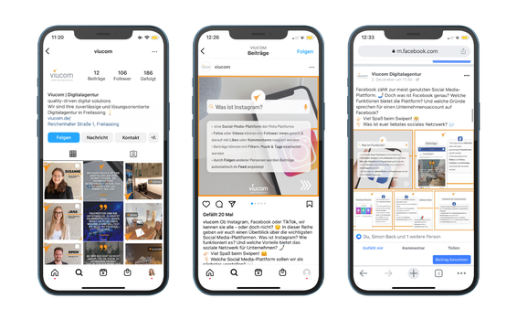 Social Media und Online Marketing. Viucom Digitalagentur in Freilassing bei Salzburg im Berchtesgadener Land.